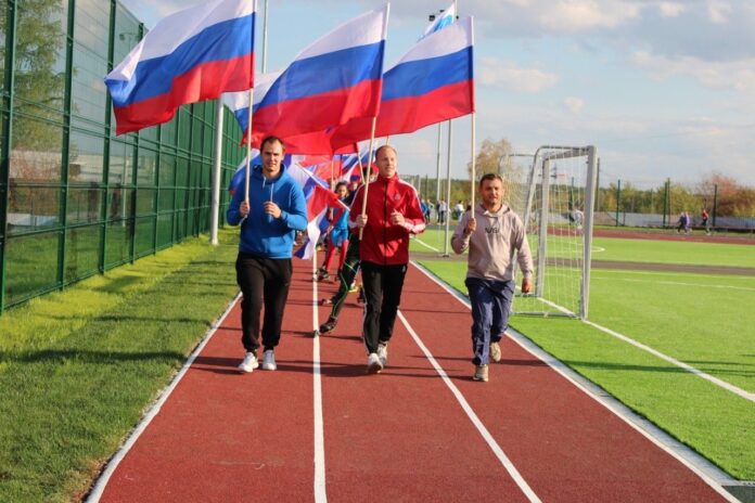 Открытие стадиона п Зауральский