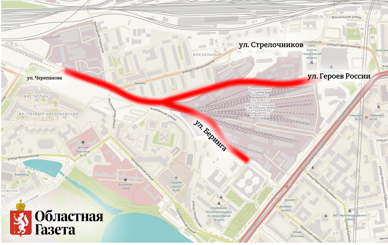 В Екатеринбурге продлят улицу Героев России | Областная газета