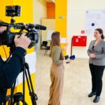 Интервью телеканалу «Россия 24»(28 февраля, г. Благовещенск Амурской области). Фото: предоставлено аппаратом  Уполномоченного по защите прав предпринимателей в Свердловской области