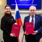 Подписание соглашения с Уральским государственным экономическим университетом о сотрудничестве (2 августа, г. Екатеринбург). Фото: предоставлено аппаратом  Уполномоченного по защите прав предпринимателей в Свердловской области