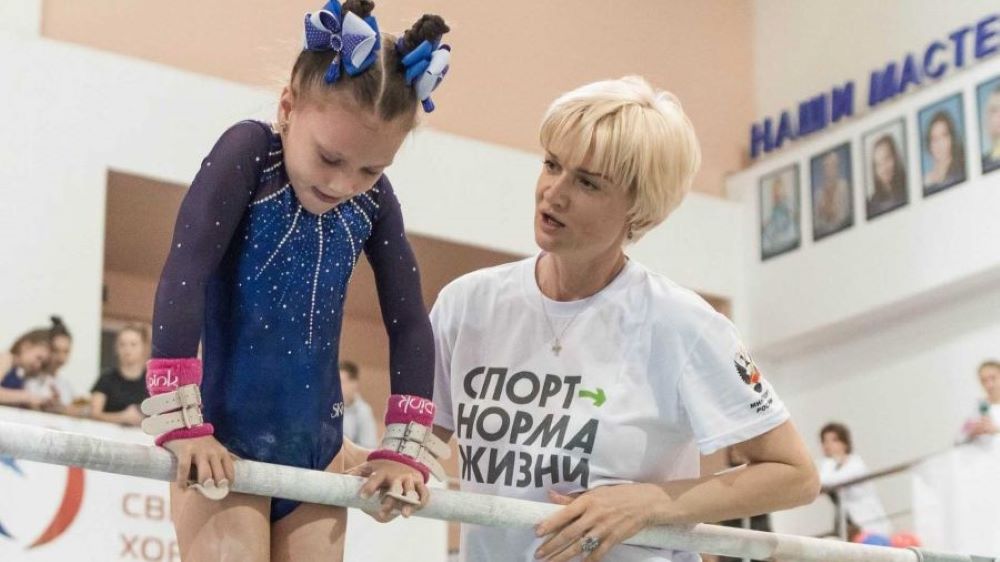 мастер-классы по гимнастике Хоркиной и Белявского на фестивале молодежи в Екатеринбурге