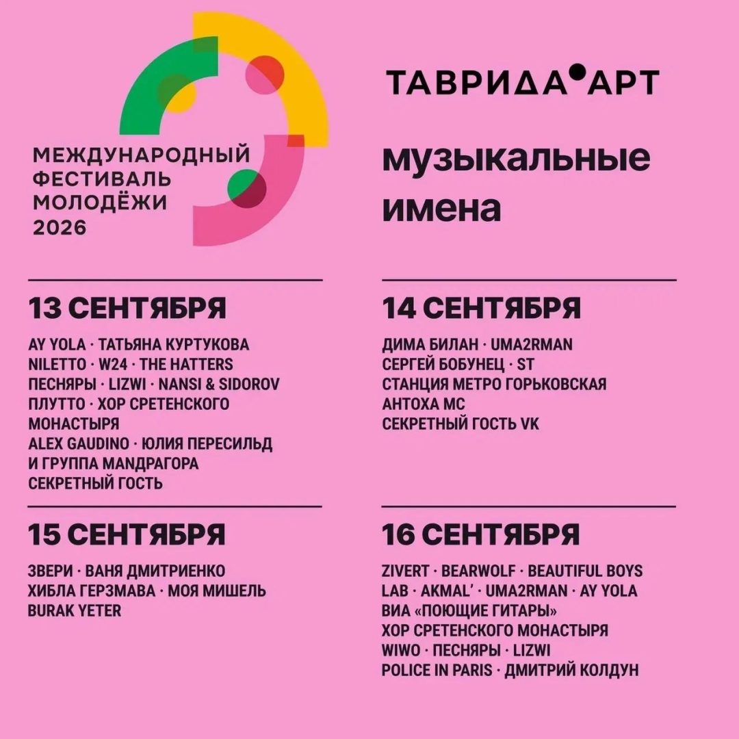 Музыкальная программа Международного фестиваля молодежи в Екатеринбурге