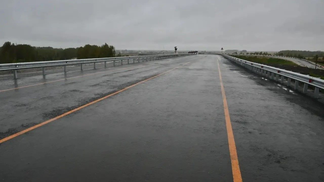 новый путепровод на трассе Р-354, Свердловская область